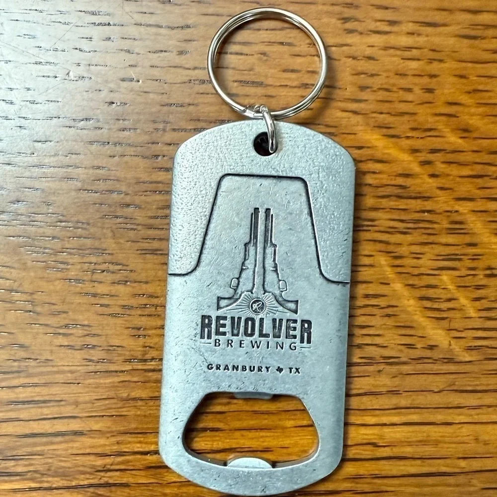 Revolver Brewing Bottle Opener Keychain